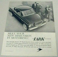 1959 Print Ad Studebaker Lark 2-Door Car Happy Couples Admire picture