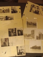1940's 1948 snapshot photo scrapbook pages collection boats fort train London ny picture
