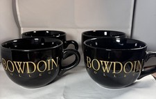 Bowdoin College Large Mug Soup Bowl Cup - Set Of 4 EUC picture