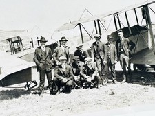 Vintage 1910s Type 1 Photo Pioneer Pusher Biplane Airplane Terre Haute Indiana picture
