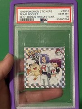 1999 Pokemon Team Rocket Series 1 Prism Sticker PR31 PSA 10 picture
