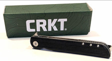 CRKT 3810 Black Manual Folding Pocketknife, Plain Clip Point, Liner Lock picture