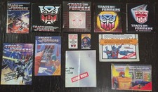 Transformers G1 CHECKLIST & CATALOG LOT x12 1985-1989 Great Condition picture