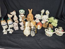 Vintage Japan & Taiwan Ceramic Salt Pepper Shakers. Cute Lot 14 Of Pair picture