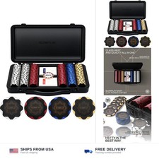 SLOWPLAY Nash Clay Poker Set, 14g&40mm Poker Chips for Texas Hold'em | Black ... picture