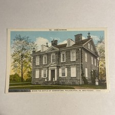 Battle Of Germantown Philadelphia Pennsylvania Postcard Cliveden Chew Mansion picture