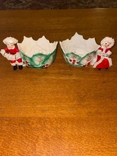 Vintage 1950s Napco Japan Christmas Caroler Planters Pair BX2280 picture