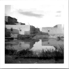 Acoma Indian Village New Mexico Snapshot Adobe House Native 1957 Vintage Photo picture