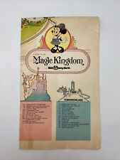 1979 DISNEY Magic Kingdom Walt Disney World Park Map Poster Vintage- Rare  picture