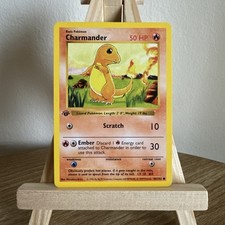 Pokemon Charmander 46/102 Base Set 1st Edition 1999 English Shadowless EX picture