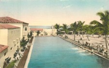 Florida Miami Beach Nautilus Villa Swimming Pool Albertype Postcard 22-6734 picture