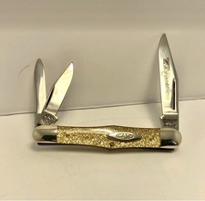 WR CASE & SONS CLASSIC 1992 Goldstone Handles Whittler Knife NICE picture