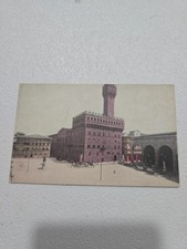 Florence Italy Palazzo Vecchio The Old Palace 4x6 Vintage Postcard picture