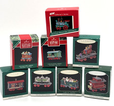 Hallmark Miniature Ornament Series  NOEL R.R.  Lot Of 8: #1,2,4,5,6,7,9,10 picture
