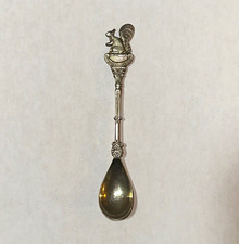 Vintage Dutch Putten Veluwe Squirrel Souvenir Spoon 12cm Collectible picture