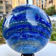 13.84LB A+ Natural Lapis Lazuli Sphere Quartz Crystal Reiki Ball Healing Meditat picture