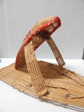 VINTAGE WASHOE FEMALE INFANT /   DOLL SIZED CRADLEBOARD - MINT - XLNT GIFT picture