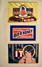 RARE VINTAGE ORIGINAL 1920'S CHOCOLATE BAR WRAPPERS picture