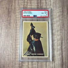 1958 Topps Zorro #55 Enter Zorro PSA 8 NM-MT Walt Disney picture