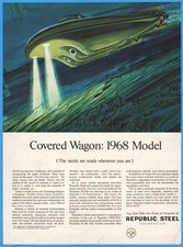 1968 Republic Steel Cleveland Ohio Westinghouse Deepstar research submarine Ad picture