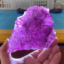 440g Rare Natural Octahedro Purple-Red Fluorite Crystal Mineral Specimen picture