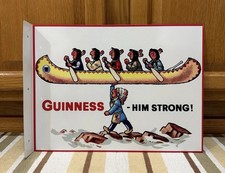 Guinness Beer Flange Sign Indian Strong Double Sided Vintage Style Wall Decor picture