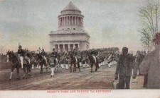 New York City Grant's Tomb Military Army Parade Vtg Postcard J7 picture