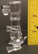🧸Swarovski 2 ¾” Sitting Pluto Dog Prismed Crystal Introduced 1979 Austria picture