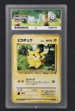 1997 Pokemon Japanese Jungle Pikachu #25 ACE 8 Graded Card Vintage Old Back picture