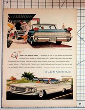 1959 Oldsmobile Car Ad Vintage Print Ephemera Magazine Auto Ninety-Eight Super picture