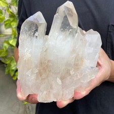 2.6LB  A+Large Natural clear white Crystal Himalayan quartz cluster /mineralsls picture