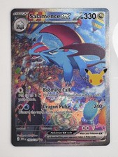 Pokémon TCG 30th Celebrations Salamence Ex 156/128 Special Illustration Rare picture