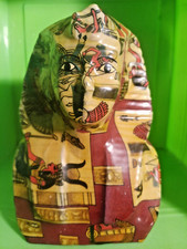 1970s Vintage Egyptian King Tut Sculpture Boho chic & Egyptian Revival 5.5  high picture