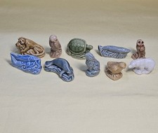 Wade Whimsies Red Rose Tea Figurines Endagered Series Lot of 10 England Vintage picture
