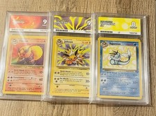 Flareon 19/64 | Jolteon 20/64  | Vaporeon 28/64 | ACE 9 SET Jungle 1999 Vintage picture