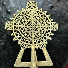 Ethiopian Processional Cross  Orthodox Coptic Christian Blessing Decoration  picture