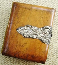 EMPTY ANTIQUE  PHOTO ALBUM WITH WOOD FRONT COVER HAS ROOM FOR 36 CABINET PHOTOS picture