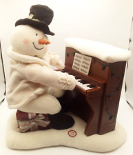 2005 Hallmark Jingle Pals Plush Piano Playing Snowman Animated FOR PARTS ONLY picture