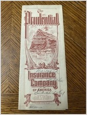 Prudential 20-Year Payment Life Insurance Policy Gladys E Stearns Newark NJ 1925 picture