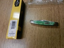 NIB 2017 Buck Limited Production TRIO 373GRSSM-B Emerald Green Bone Knife 3 1/4