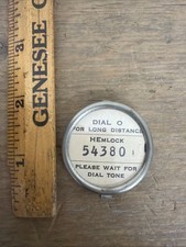 Western Electric early 1940s To 1960s HEmlock 54380 Telephone number card & Ring picture