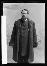 Photo:W.H. Nichols Portrait in Fur Coat Circa 1891-1894 picture