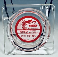 Vintage Rare Finest Motel Dalhart Texas Tobaccia Antique Ashtray Advertising picture