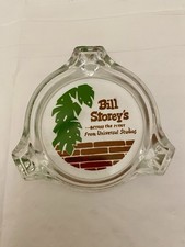 Vintage Bill Storey's MCM Glass Ashtray Universal Studios North Hollywood picture