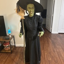 Gemmy LifeSize Wicked Witch of the West 5ft with Ruby Slippers  picture