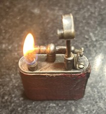Alfred Dunhill Unique Lift Arm Petrol Wick Type Lighter Early Model  picture