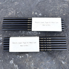 VTG Gretta J.R. Moon Pencil Co 27 No. 2 Black Pencils (2) Original Sleeves of 12 picture