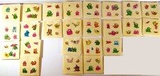 🟢🔥 24x GODZILLAND 1984 VINTAGE UNUSED STICKER SHEET SET MOTHRA GIGAN HEDORAH picture