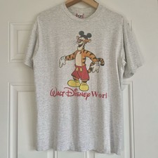 Vintage Rare 90s Tigger Dressed As Mickey Mouse T-Shirt Disney Designs Size L picture