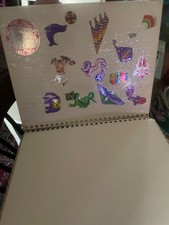 Vintage 1980s Sticker Album Full of RARE SandyLion BJ Sanrio Scented Rainbows picture